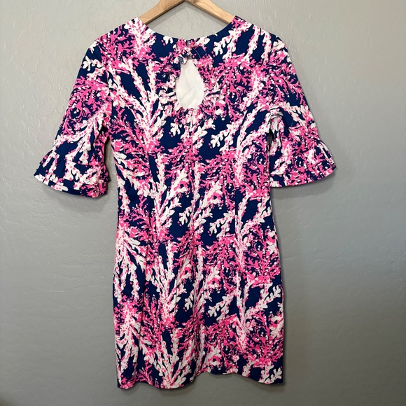LILLY PULITZER Fiesta Stretch Dress Nauti Navy Beyond the Sea  Size 0 - Picture 2 of 10
